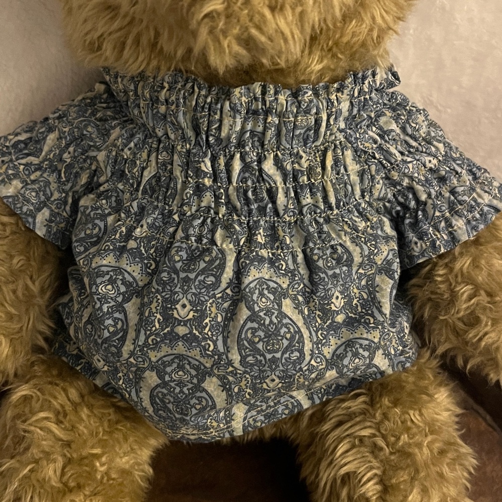 Vintage Build A Bear Plush Teddy Bear with Gathered top & Bow - Picture 3 of 14
